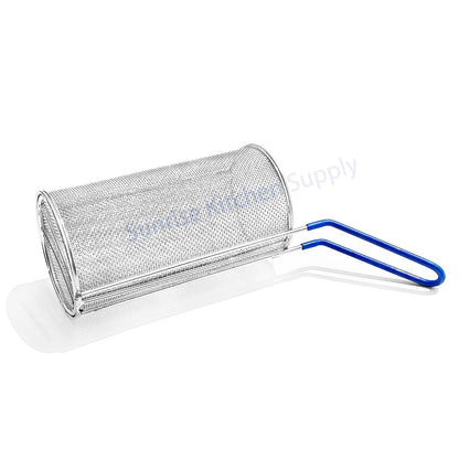 Sunrise Kitchen Supply Stainless Steel Pasta Boil Basket (1, 5"D x 9"H)