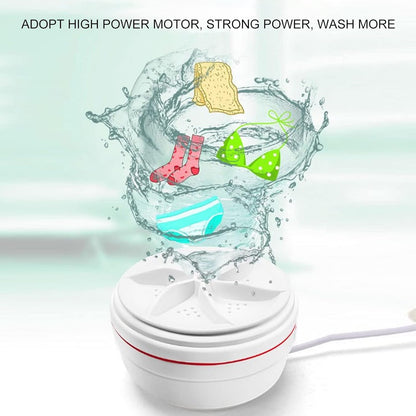 Mini USB Portable Washing Machine - Travell Washer 60W Laundry Tub for Socks and Underwear - US Plug 100-240V