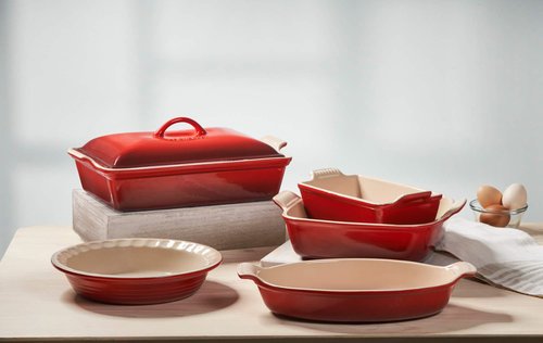 Heritage Oval Au Gratin Dish - Cerise