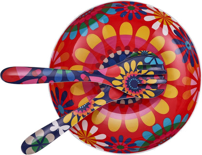 French Bull 2-Piece Salad Server Set, Melamine Dinnerware, 13" for Outdoor, Party, Festival Utensils