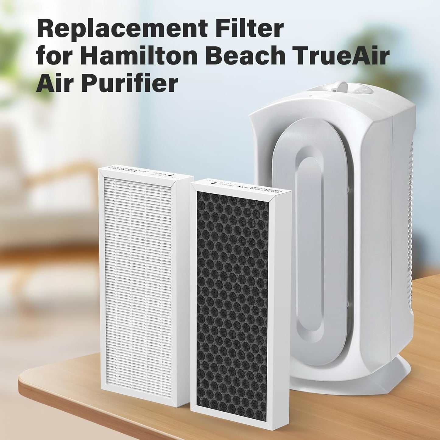 Upgraded 04383 True HEPA Replacement Filter for Hamilton Beach TrueAir 04383 04384 04385 04386 Air Purifier