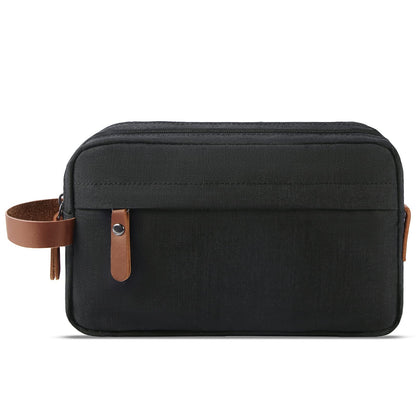 Lubardy Toiletry Bag Oxford Cloth Toiletry Bag for men and women Portable Travel Shaving Dopp Kit Water-Resistant Cosmetic Bag Travel Organizer Storage for Accessories, Black