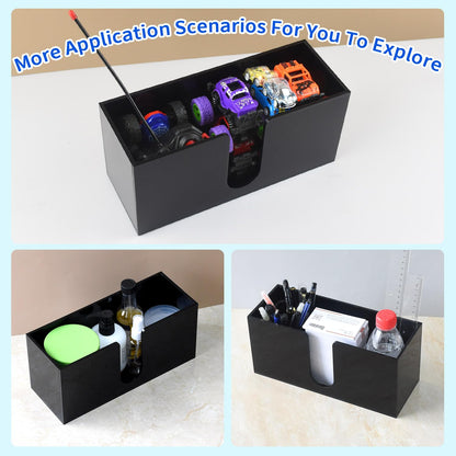 Paper Towel Holder for Countertop, Black Acrylic Napkin Dispenser – Fits Multifold, C-Fold & Z-Fold Trifold Towels, Durable 5mm Thick for Bathroom, Kitchen, Restaurant & Toilet (1pcs)