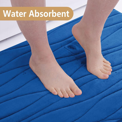 Buganda Memory Foam Bathroom Rug Mat, 30x20, Extra Soft and Absorbent Non-Slip Bath Mats for Bathroom Floor, Tub and