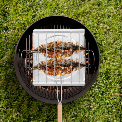 MAGICLULU Foldable Stovetop Toaster Rack for Camping and Home Use Multi-Function Toast Holder Rack and Tortilla Grill Tray Durable Wire Baking for Bread and Corn Grilling