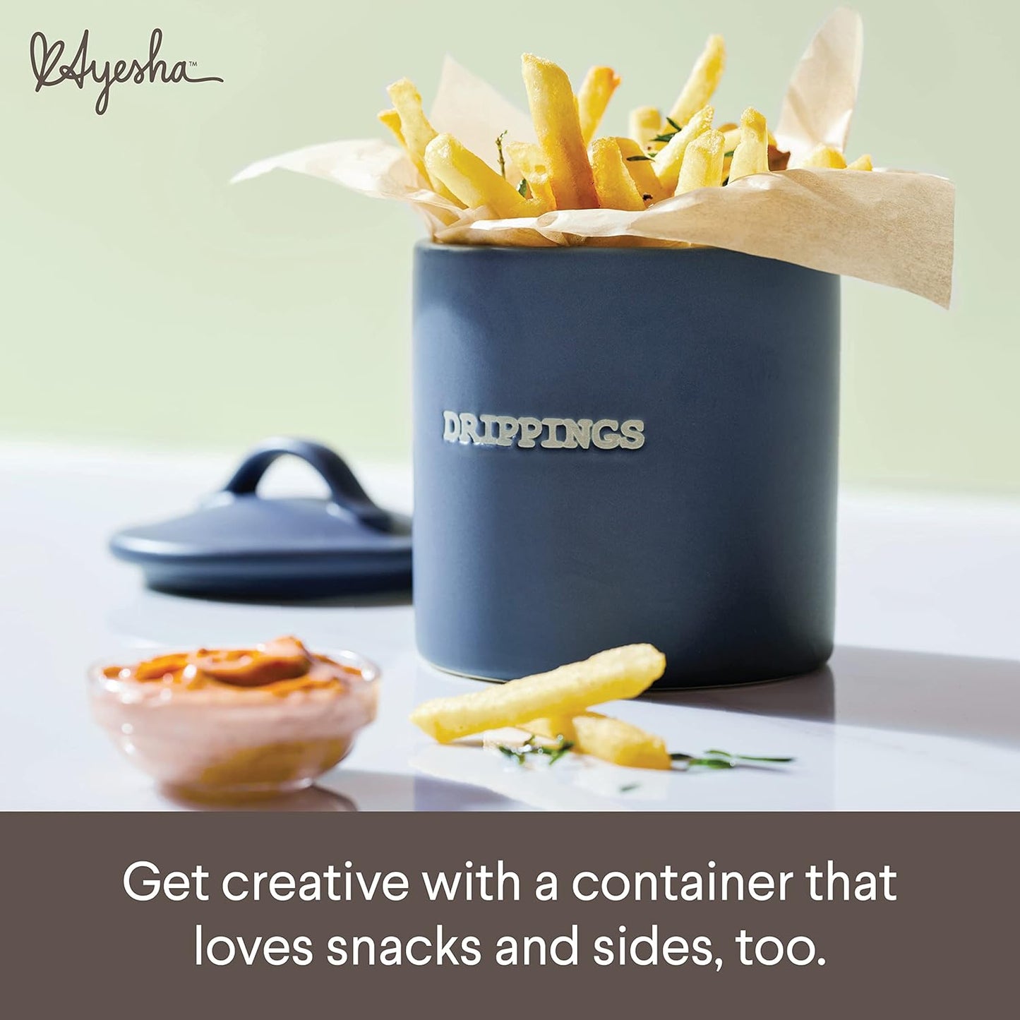 21 Ayesha Curry Ceramics Bacon Grease Jar/Container, Ounce - Anchor