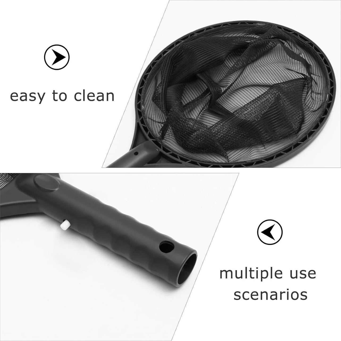 Yardwe Swimming Pool Leaf Net, Fine Mesh Frame Net, Small Pool Strainers, Salvage Net for Pool Leaf Cleaning