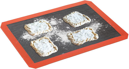Silicone Baking Mat, Nonstick Food Safe Tray Pan Liners for Making Cookies, Macarons, Bread (16.54"x11.61"/2 Pack)