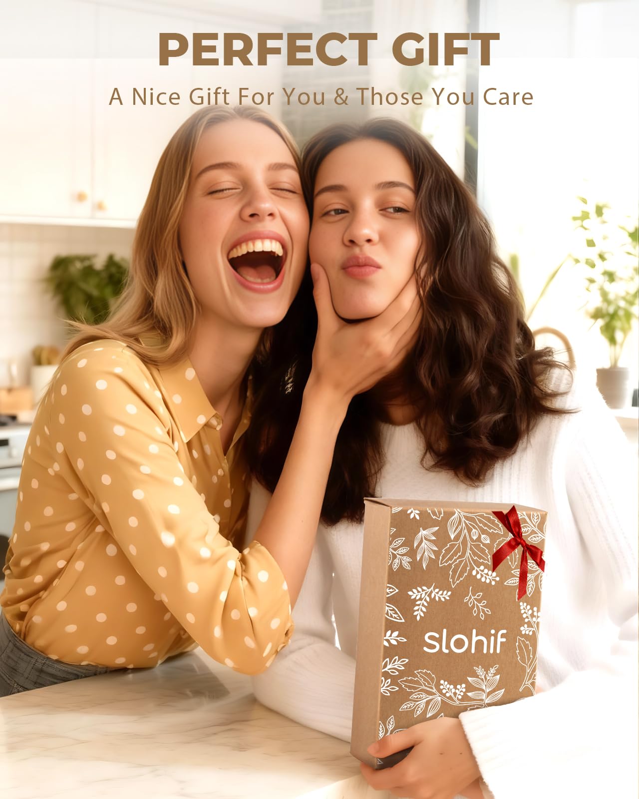 Slohif Funny Oven Mitt Heat Resistant for Women - 2 Pack Cat Cute Novelty Cool Kitchen Oven Mittens with 100% Cotton for Baking and Cooking Accessories