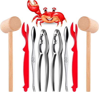 2 2 2 2 Crab Crackers and Tools - Crab Leg Crackers and Tools Including Lobster Crab Crackers Lobster Shell Forks