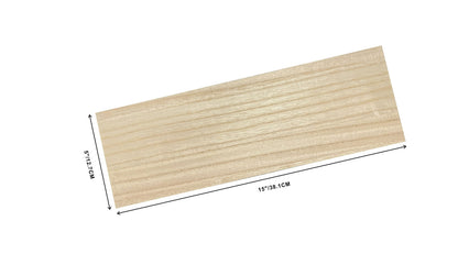 6 Pack Veneered MDF Double Sided Paulownia Wood,MDF Core,6.4mm 1/4th Inch, 5"x15" Chipboard Sheet, Unfinished Wooden Canvas Boards Signs for Crafts