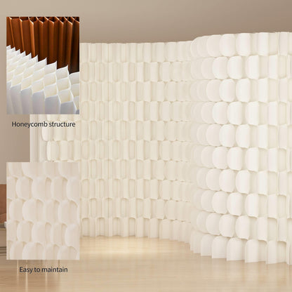Folding Paper Room Divider Panel with Different Designs on Both Sides, Reversible Privacy Screens, Portable Partition Wall Divider for Room Separation, Suitable for Any Occasion Office Booth Salon Bar