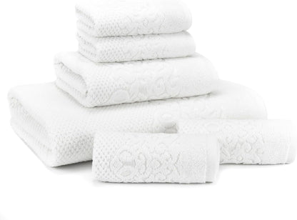 Set 6 Sets, EastNBlue Galata Premium Bath Towels of - Turkish Cotton Washcloths, Hand & Large Bath Towels Thick, Soft