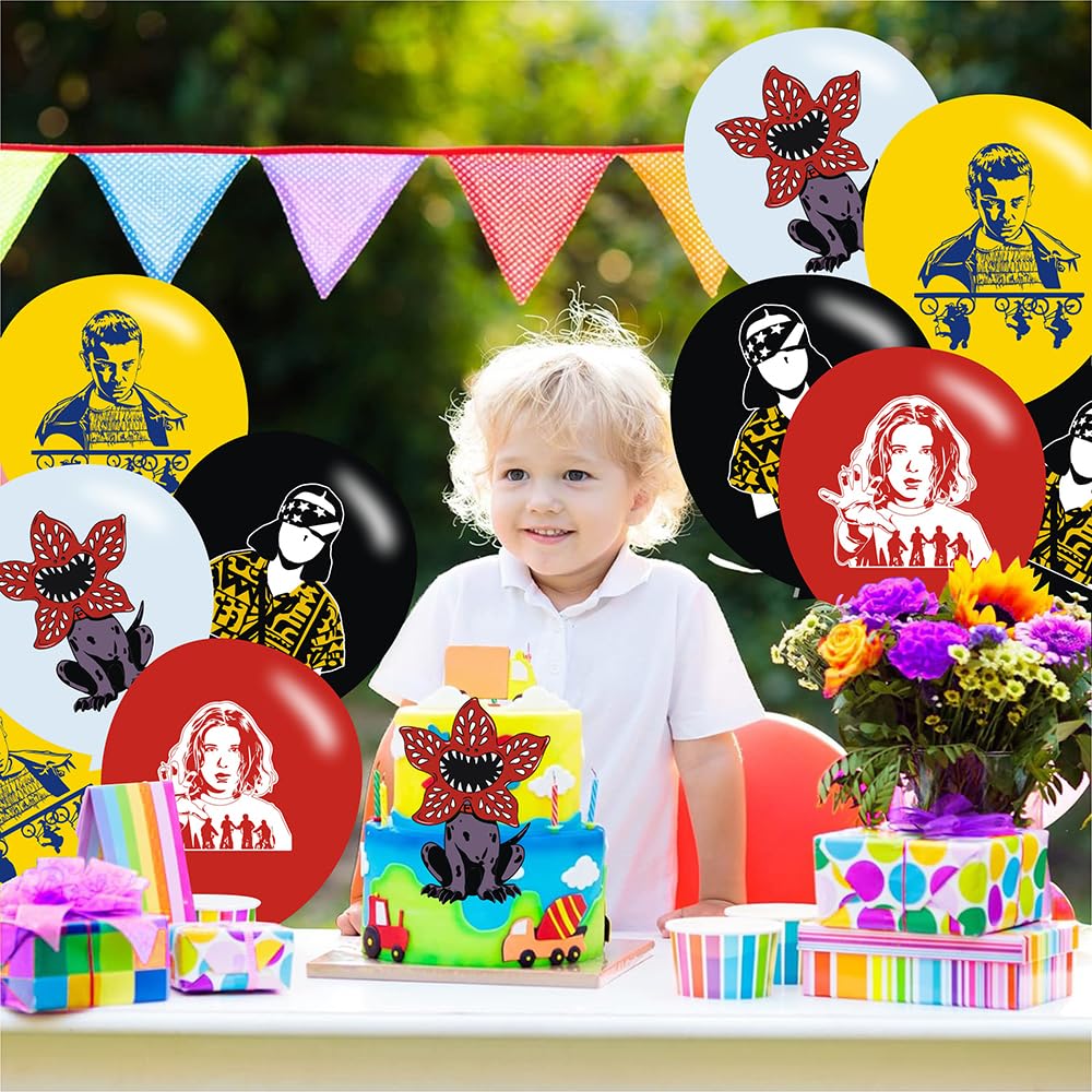 40pcs Stranger Season 5 Things Birthday Party Balloons for Stranger Season 5 Things Themed Birthday Party Decorations Supplies - 12 Inch