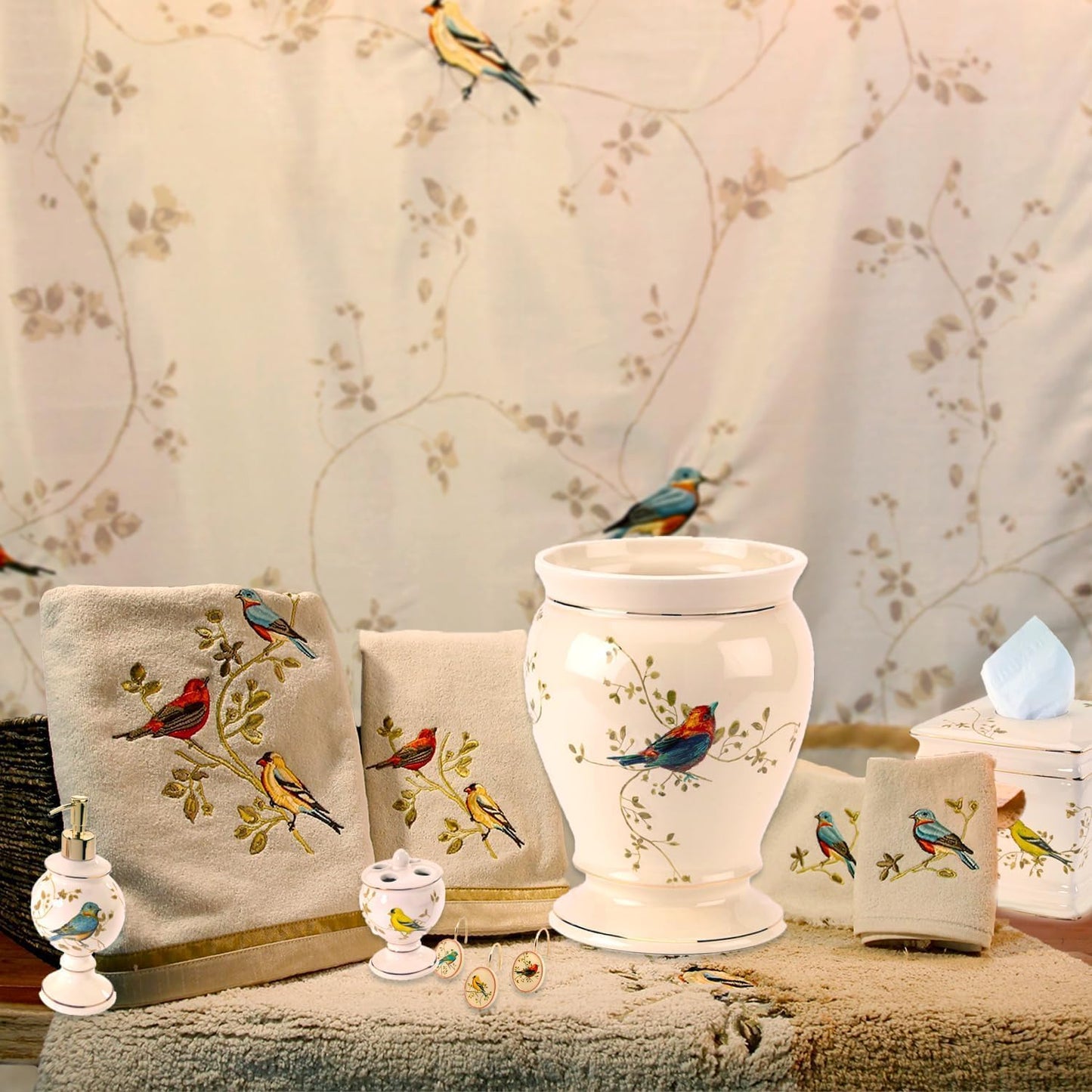 Avanti Linens Tumbler, Durable Countertop Organizer, Nature Inspired Bathroom Accessories