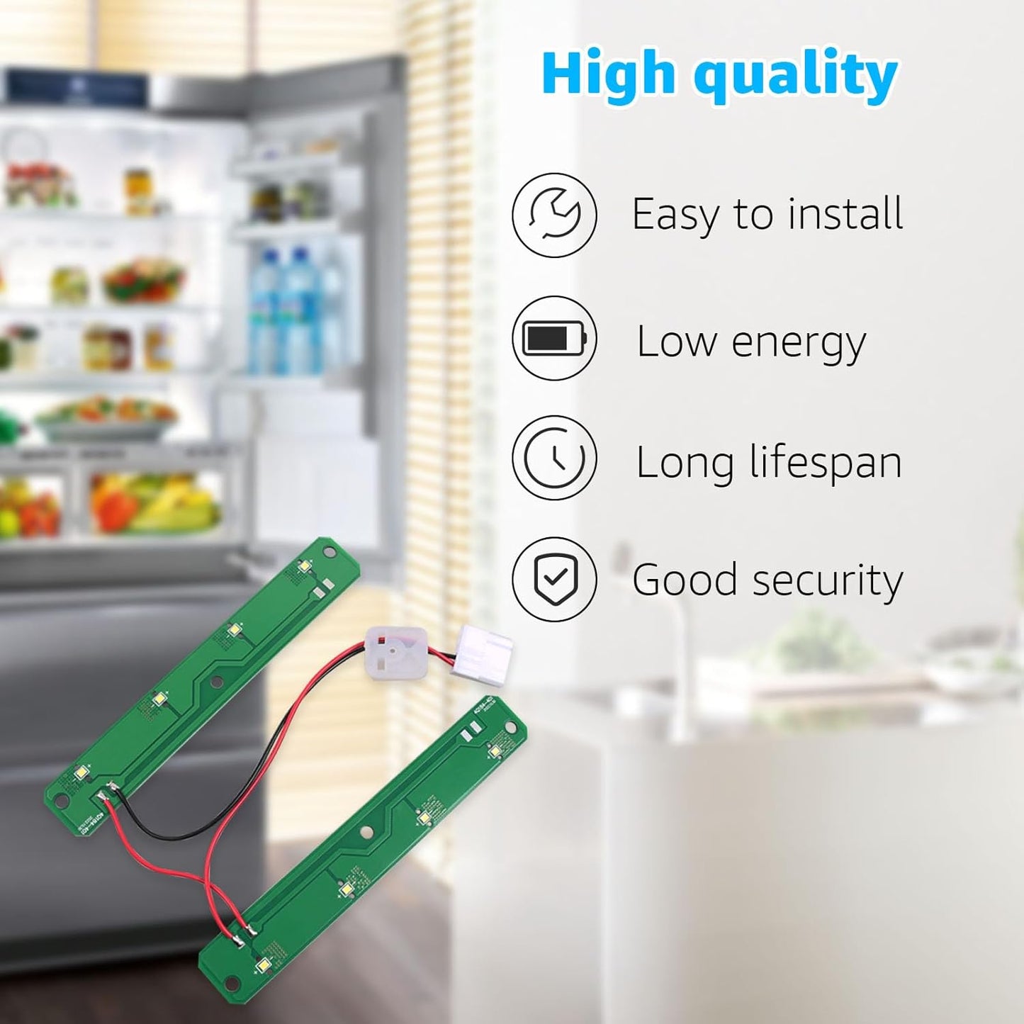 W11042554 LED Light Module Board for Whirlpool Amana Maytag Refrigerator, Replaces W11527432 W11333374
