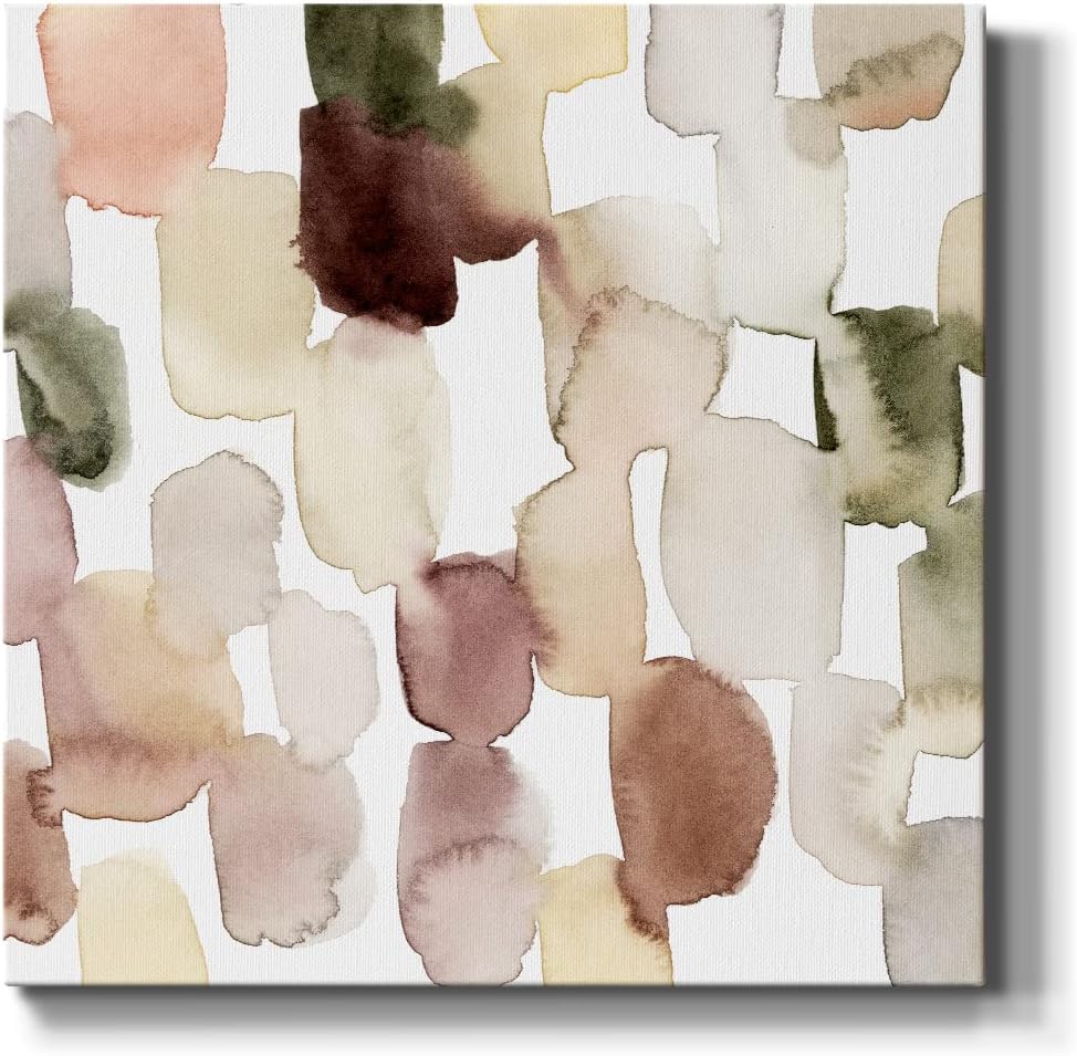 Renditions Gallery Fantasy Canvas Artwork for Beach House, Rustic Melted Sediment Modern Paintings & Prints