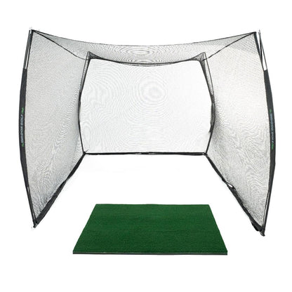 The Indoor Golf Shop - Golf Net 10' x 8' Knotless Golf Hitting Net for Indoor and Outdoor Practice - Arrives Ready to Assemble and Use