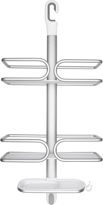 OXO Good Grips Shower Caddy - 3-Tier Aluminum Design for Organized Bathroom Storage