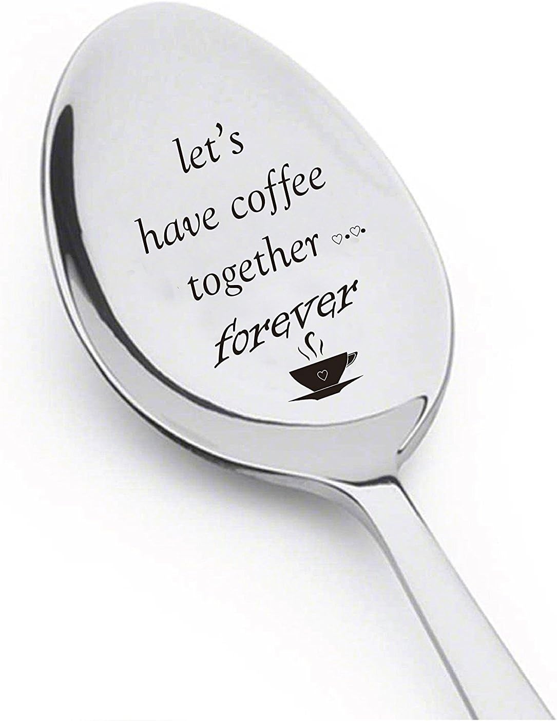 Let's Have Coffee Together Forever Spoon Gift - Love Gift for Girlfriend/Boyfriend, Christmas Proposal Gift