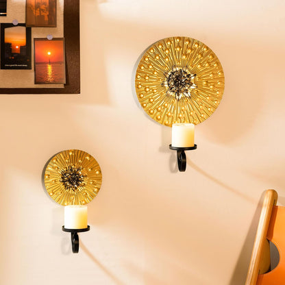 Set 2 1 1 Aimto Wall Sconce Candle Holder Metal Hanging Wall Decorations for Home,Living Room, Bathroom, Dining Room
