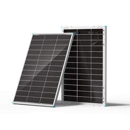Renogy Bifacial Solar Panel 100W N-Type 16BB, 100 Watt Solar Panel with 25% High-Efficiency Solar Cell, Double-Side PV Module for RV Marine Rooftop Farm Battery and Other Off-Grid Applications