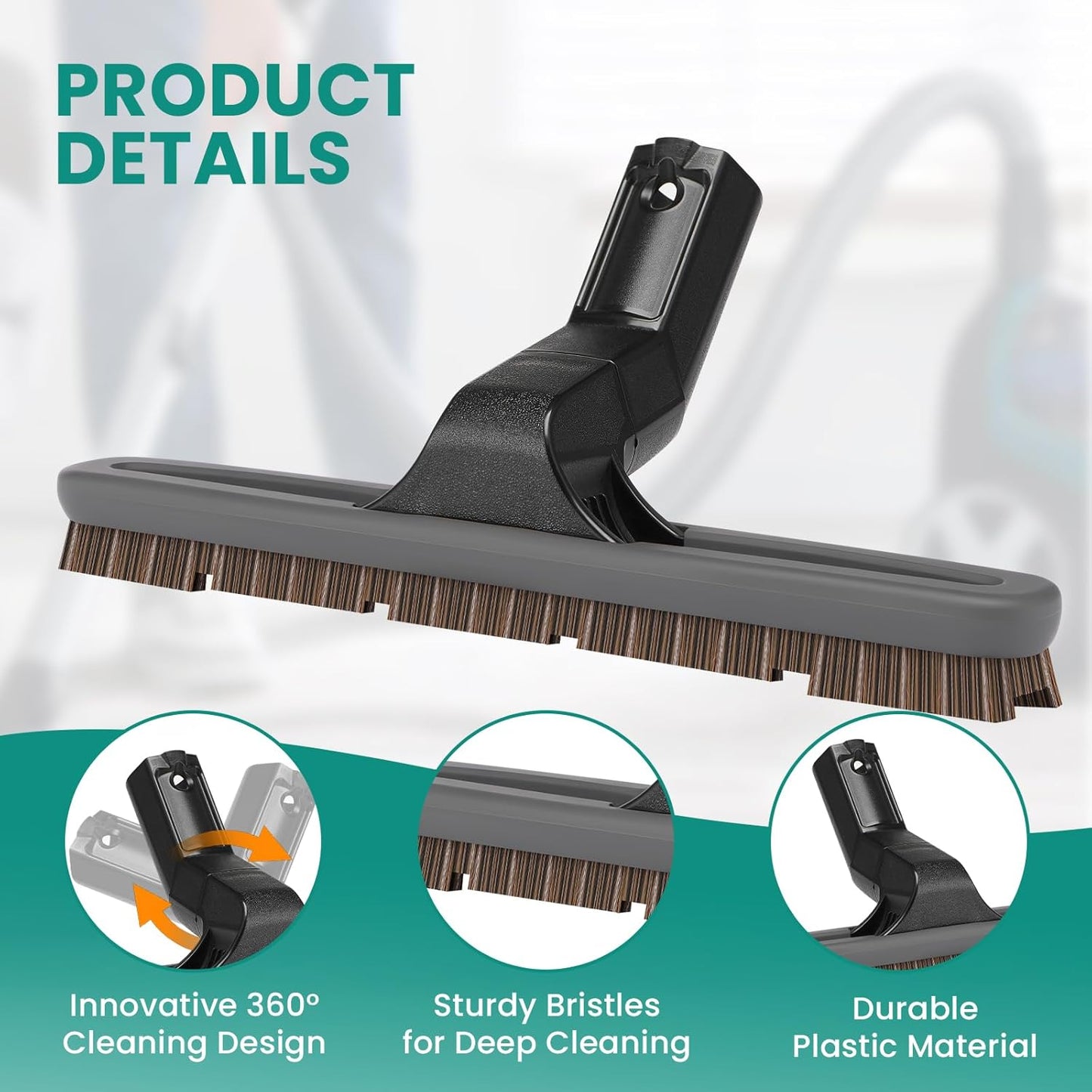 12 Inch E2 Vacuum Floor Brush Assembly Compatible with Rainbow SRX Series Vacuum Cleaner