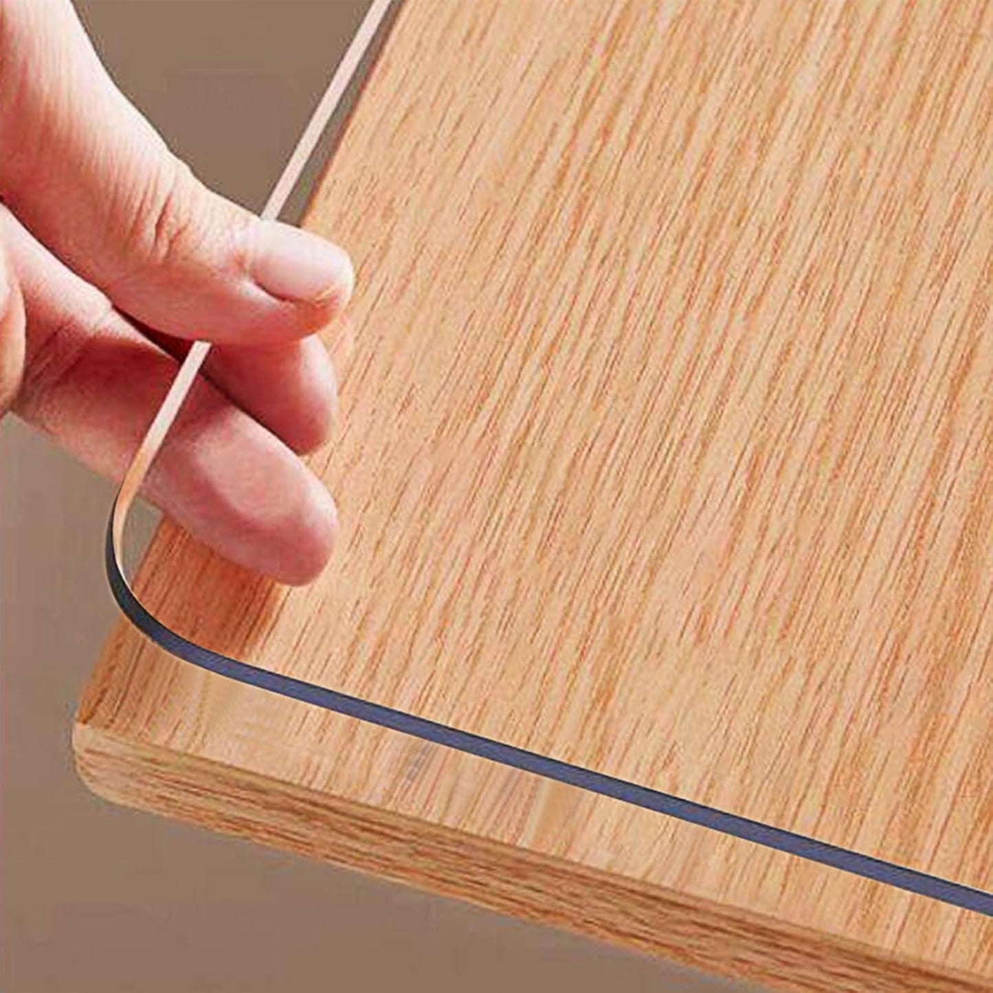 18 36 Inch, 1.5mm Clear Table Protector x Thick Plastic Table Cover, Waterproof PVC Clear Table Cover Protector, Desk