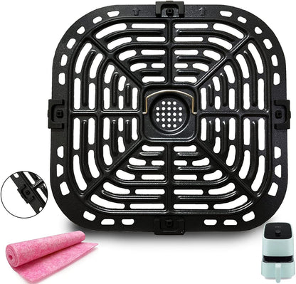 Air Fryer Grill Pan for Instants Vortex 2QT Mini Air Fryer Oven, Nonstick Crisper Plate with Rubber Tabs