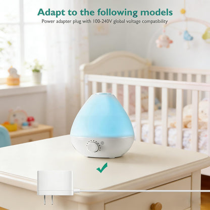 Lnauy Charger for Frida Baby Humidifier Compatible with Frida Baby 3-in-1 Cool Humidifier Power Cord Replacement Charging Cable 24V AC Power Adapter 5.9Ft