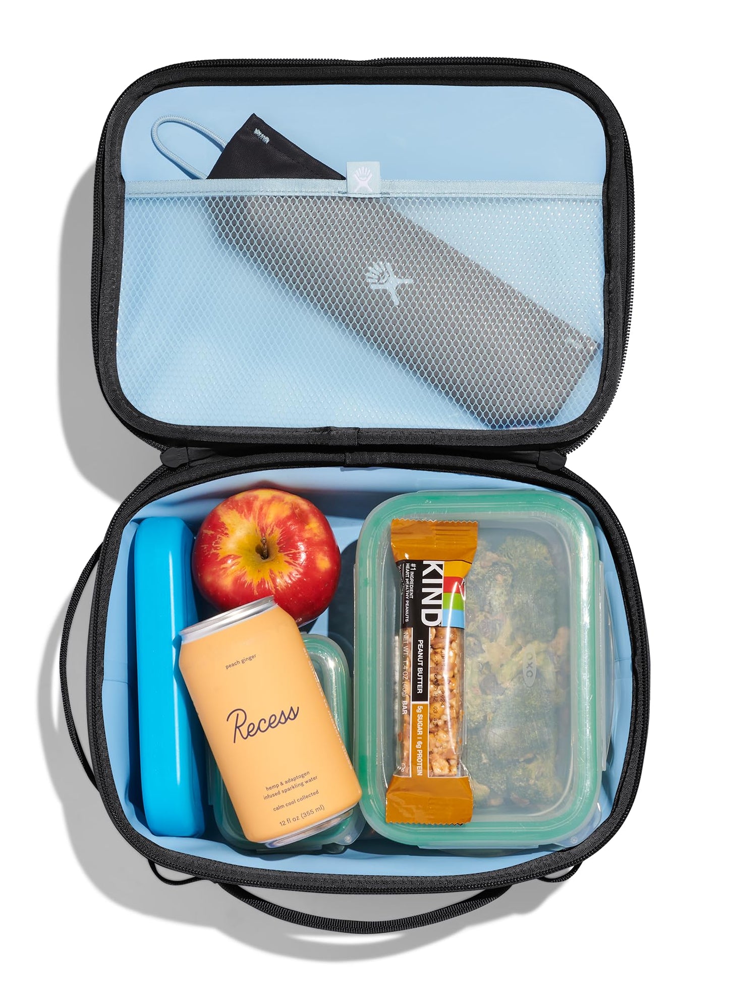 Hydro Flask Carry Out Lunch Box – Insulated Adult Lunch Cooler for Men and Women 5 L Beachplum Black