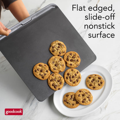 GoodCook AirPerfect Nonstick Air Insulated Cookie Sheet, 14" x 12", No Burning, Gray