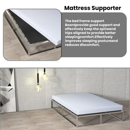 Irrical Light and Thin Bunkie Board, Folding Spring Box,Full Size 54x75'', Large Double Bed 10MM, Bed Support Flat Noodles,Light and Thin, Breathable, Noise Minimizing