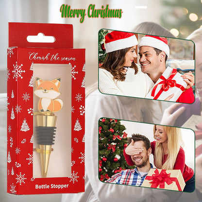 4 pcs Christmas Wine Stopper Christmas Wine Bottle Stoppers for Xmas Decor Winter Decor-Wine and Beverage Bottle Stopper for Christmas,Christmas Decoration Wine Stopper (Gold White Yellow)