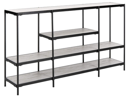 Safavieh Home Petra Beige and Matte Black 3-tier Console Table