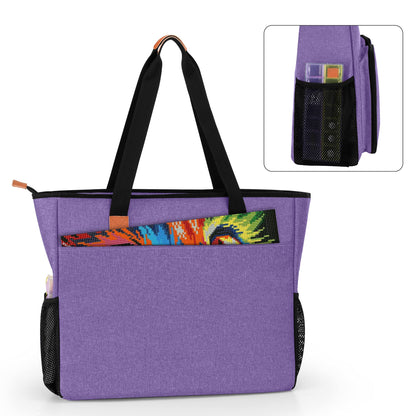 LUXJA Carrying Case for Diamond Painting Accessories and A3 Light Pad, Diamond Painting Bag for A3 and B3 Light Box (Bag Only), Purple