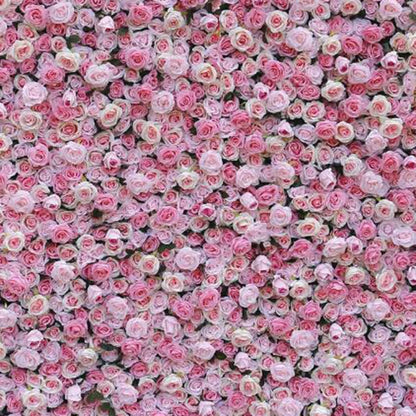 UYCVT Handmade Deep Pink Flowers Rose Wall Large Artificial Flower Wall Backdrop Panels, Rose Wedding Backdrop 3D Floral Wall Fabric Flower Wall for Party Baby Shower Bridal We-1m*1m/3.28 * 3.28FT