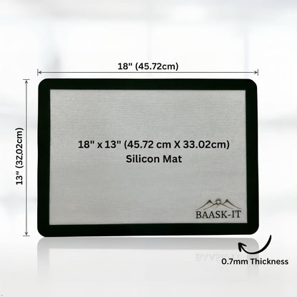 Silicone Baking Mats Set - 3 Non-Stick Reusable Oven Liners | Parchment-Free (18" x 13" & 15" x 10")