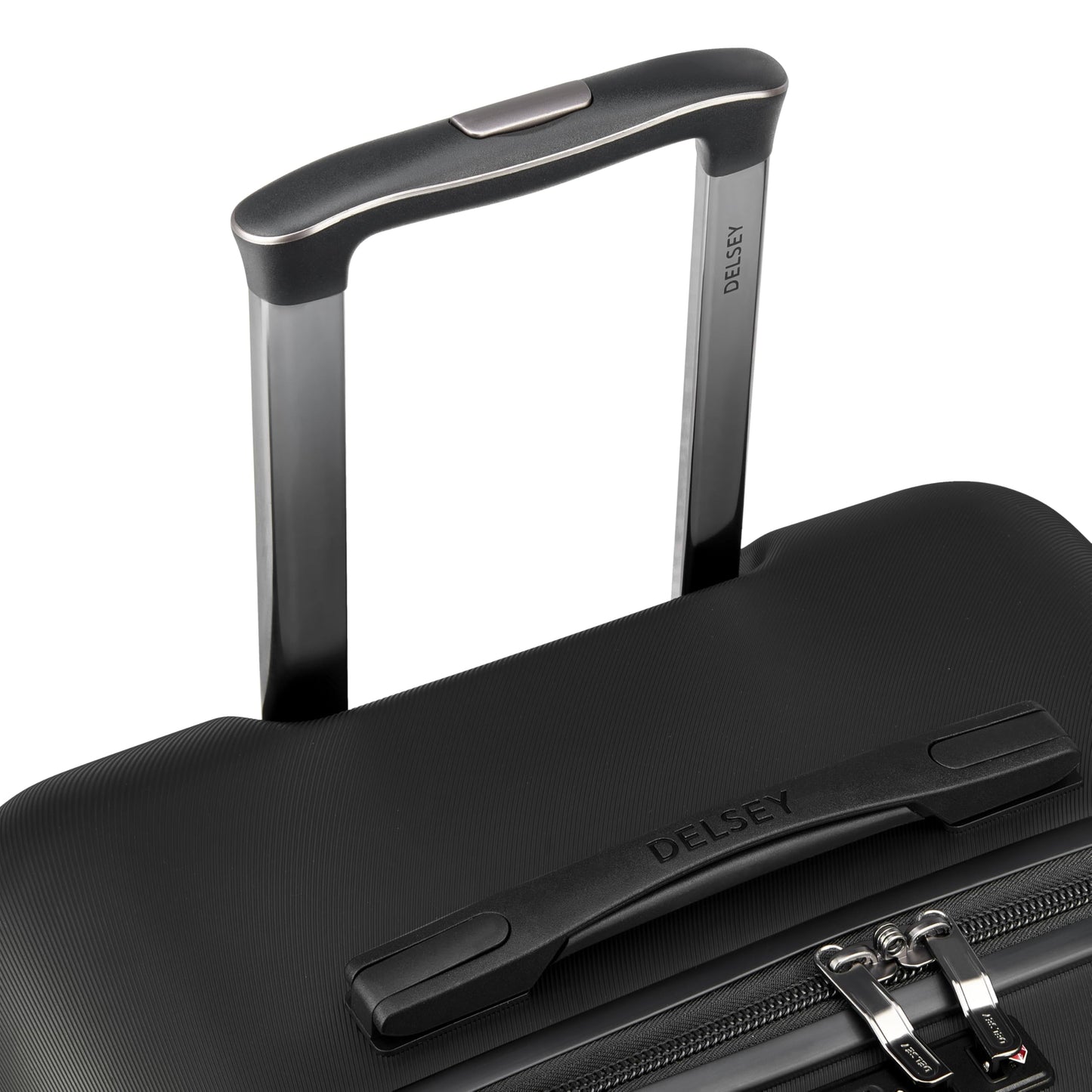 DELSEY PARIS Cruise 3.0 Hardside Expandable Luggage with Spinner Wheels, Black, Checked 26 Inch Trunk