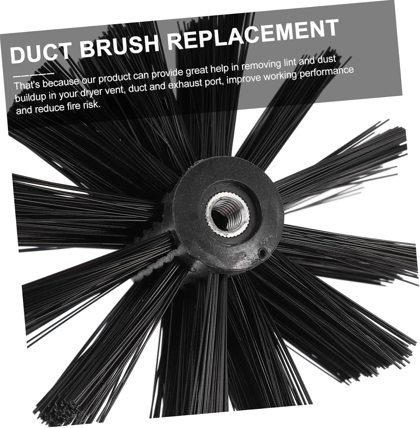 2pcs Chimney Brush, Cleaning Brush Vent Drill Attachment for Air Duct Cleaner