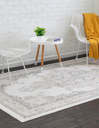 Unique Loom Parker Collection Area Rug - Merakli (10' x 14' Rectangle, Ivory/ Black)