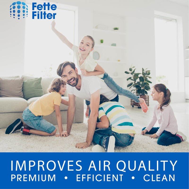 Fette Filter - Vacuum Filter Replacement Compatible with Ryobi ONE+ 18V Models PCL700 PCL704 PCL705 Part # A32F05N A32HF00 Compatible with Hoover BH57400V - Pack of 6