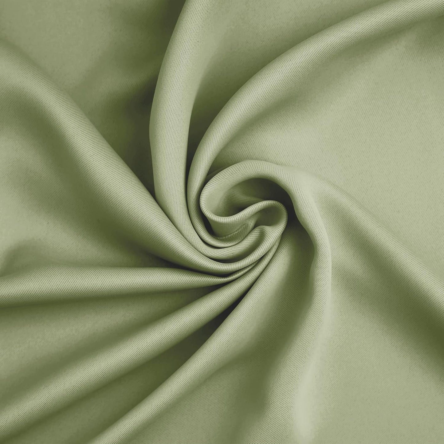 Sun Zero Soho Blackout Grommet Curtain Single Panel, 54" x 95", Sage Green, Energy Efficient