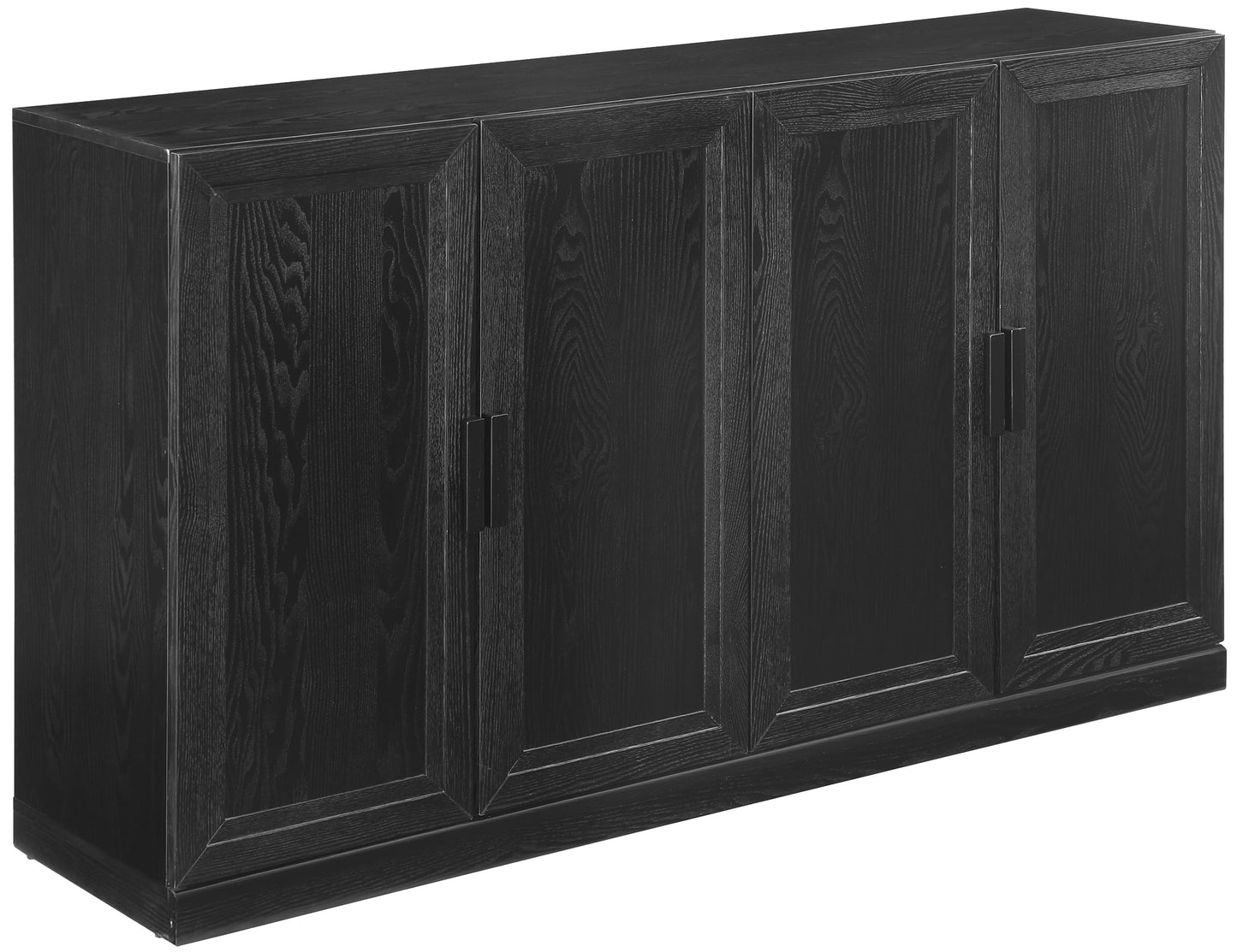 Crosley Furniture Essen Modern Sideboard Buffet Cabinet with Storage, TV Stand, Credenza, Black