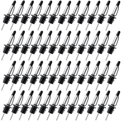 48 Pack Liquor Pour Spouts - Dishwasher Safe Hygienic Alcohol Speed Spouts, Suitable for 3/4" Bottle Mouth, Olive Oil, Juice, Syrup