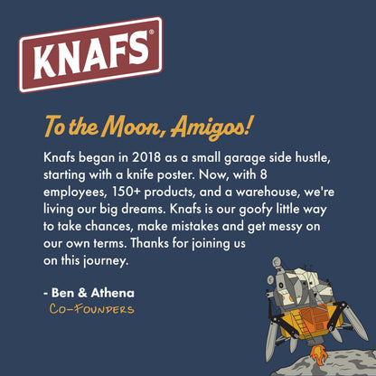 Knafs - Burrito Grande Knife Storage Roll - Large Hanging Expandable Bag with Straps