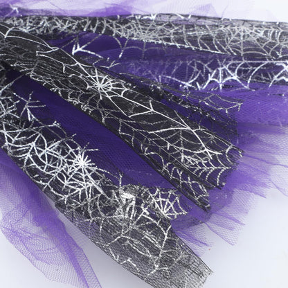 Purple Wizard Broom for Halloween Decorations 76cm Plastic Witch Broomstick Prop for Party Cosplay Wizard Flying Stick for Teens Adults Halloween Party Cosplay Supplies