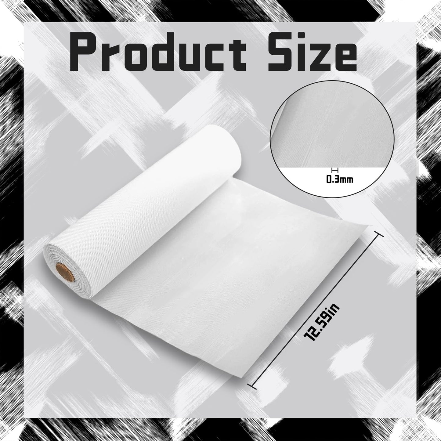 GARBODIY 10 Ft x 12.4 Inch Hot Fix Transfer Tape, Rhinestones Transfer Film Paper Roll - 0.3mm Thick, Ideal for DIY Rhinestone Pattern Positioning on Clothes, Fabric & Craft Decorations