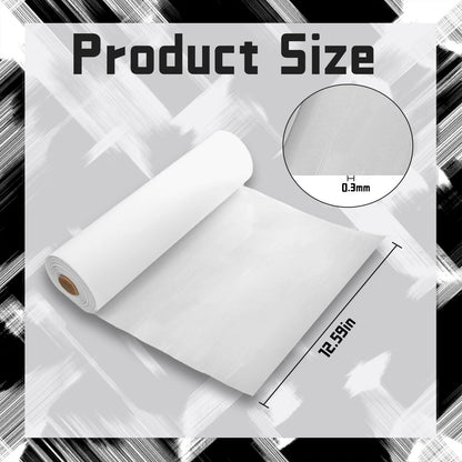 GARBODIY 10 Ft x 12.4 Inch Hot Fix Transfer Tape, Rhinestones Transfer Film Paper Roll - 0.3mm Thick, Ideal for DIY Rhinestone Pattern Positioning on Clothes, Fabric & Craft Decorations