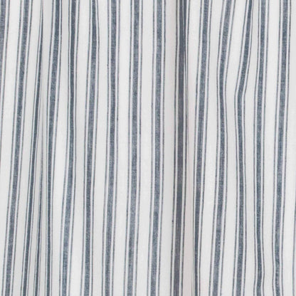 VHC Brands Sawyer Mill Blue Valance Curtain Lined Stripe for Kitchen or Dining Room Windows 16x72